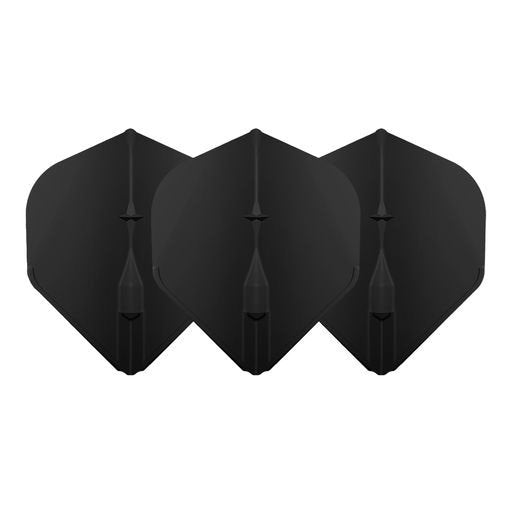 L-STYLE CHAMPAGNE EZ L1 STANDARD BLACK DART FLIGHTS