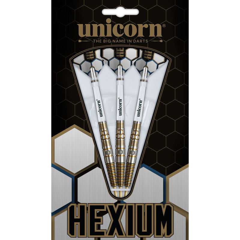 UNICORN HEXIUM 90% STEEL TIP DARTS - STYLE 3