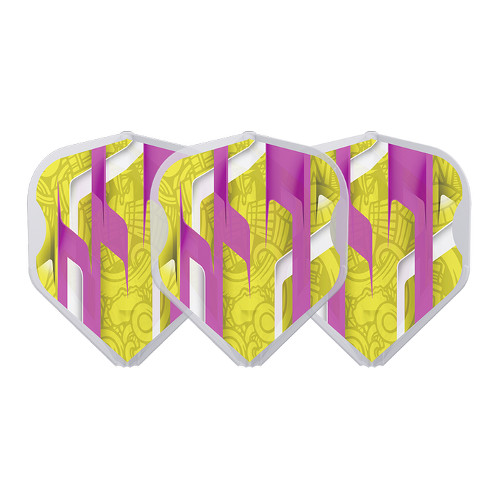 L-STYLE EZ L1 MAMO SERIES YELLOW CLEAR WHITE DART FLIGHTS