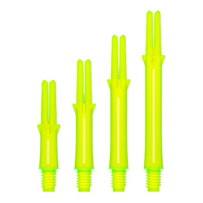 L-STYLE L-SHAFT LOCKED STRAIGHT NEON YELLOW DART SHAFTS