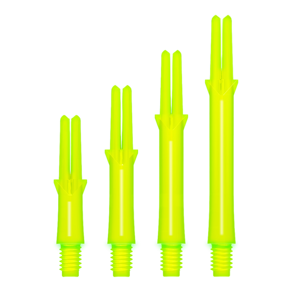 L-STYLE L-SHAFT LOCKED STRAIGHT NEON YELLOW DART SHAFTS