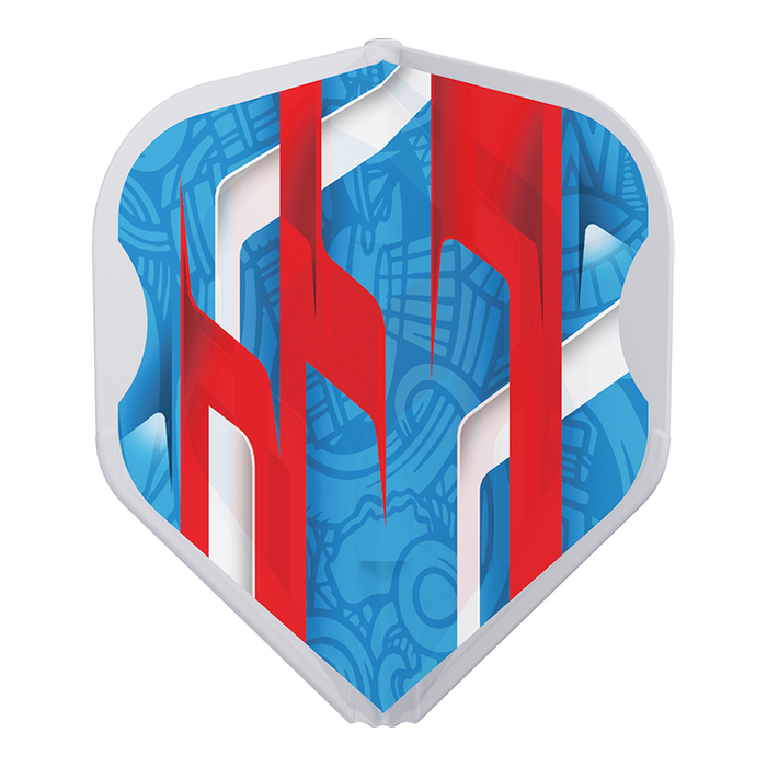 L-STYLE EZ L1 MAMO SERIES BLUE CLEAR WHITE DART FLIGHTS