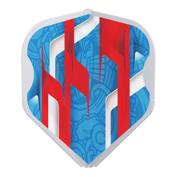 L-STYLE EZ L1 MAMO SERIES BLUE CLEAR WHITE DART FLIGHTS