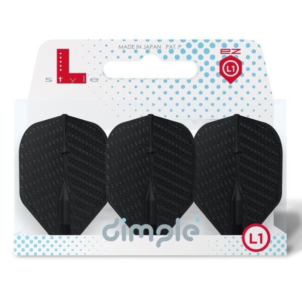 L-STYLE EZ L1 DIMPLE BLACK FLIGHTS