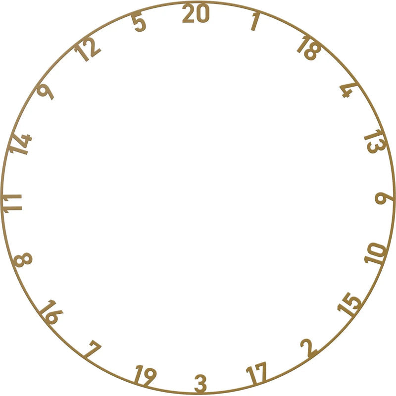 BULL'S NL MULTI-COLOUR NUMBER RING SET - 5PC