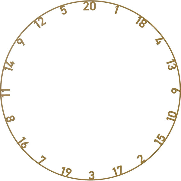 BULL'S NL MULTI-COLOUR NUMBER RING SET - 5PC