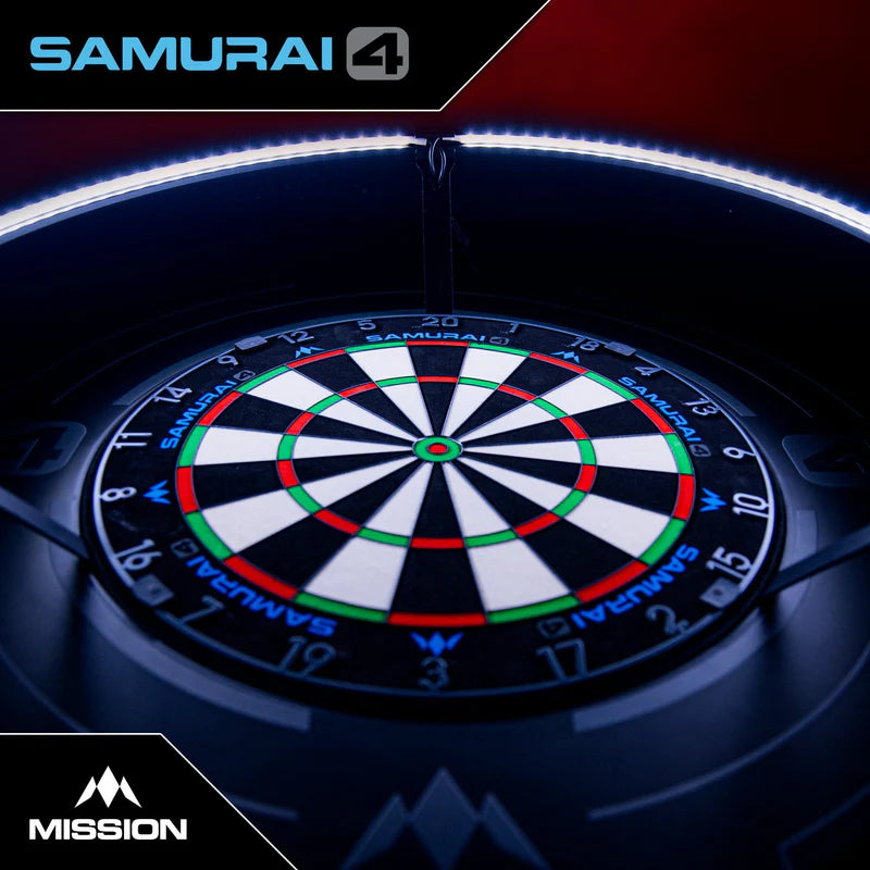 MISSION SAMURAI 4 PROFESSIONAL KNIFE WIRE DARTBOARD GRAPHITE EDITION