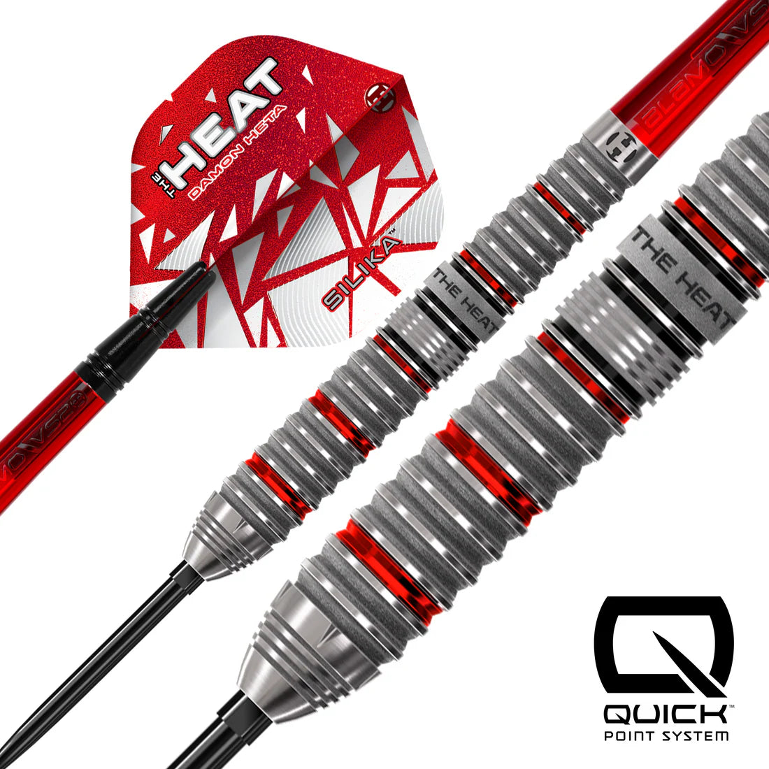 HARROWS DAMON HETA 90% SERIES 4 QUICK POINT STEEL TIP DARTS