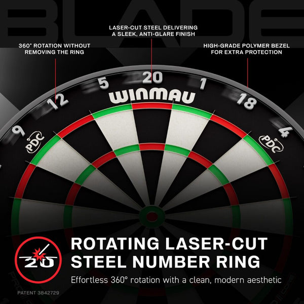 WINMAU BLADE X PDC PROFESSIONAL DARTBOARD