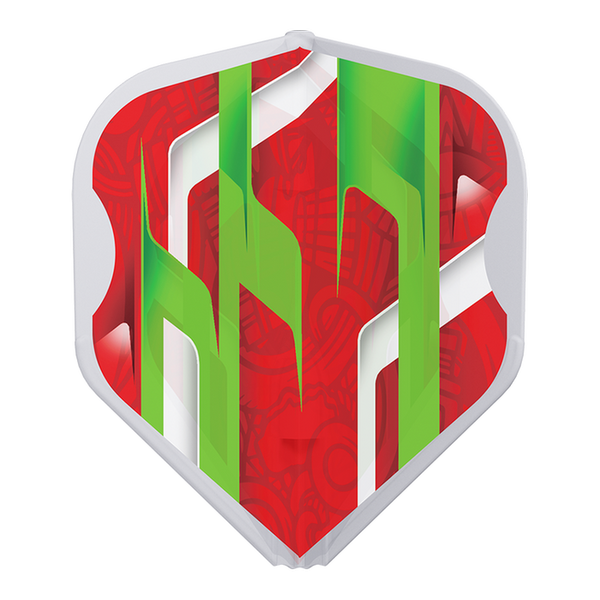 L-STYLE EZ L1 MAMO SERIES RED CLEAR WHITE DART FLIGHTS