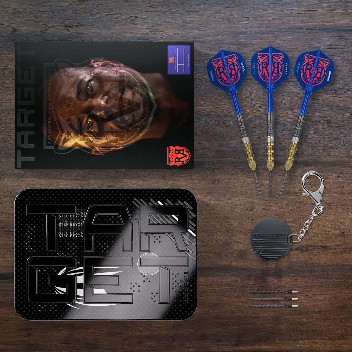 TARGET DARTS RAYMOND VAN BARNEVELD GEN 6 SP 95% STEEL TIP DARTS