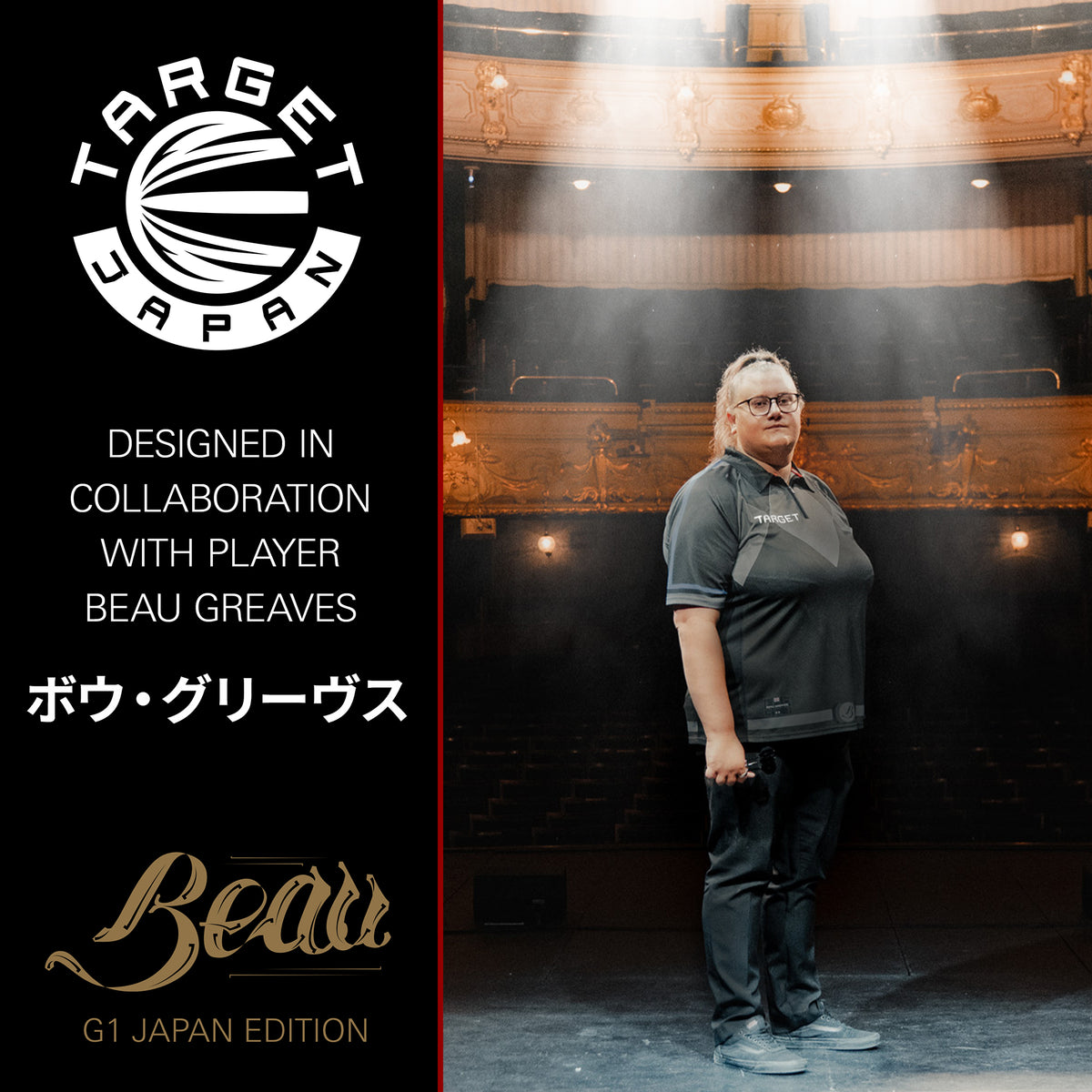 TARGET JAPAN BEAU GREAVES SPECIAL EDITION 90% STEEL TIP DARTS