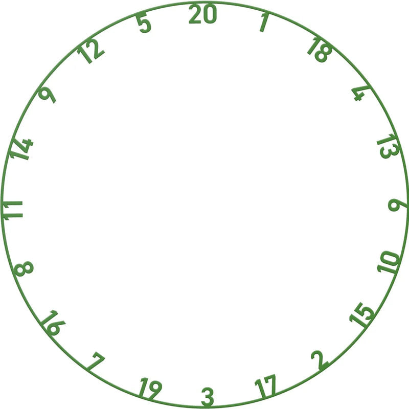 BULL'S NL MULTI-COLOUR NUMBER RING SET - 5PC