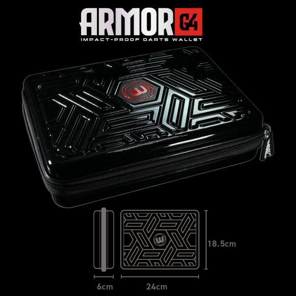 WINMAU ARMOR G4 DART CASE / WALLET - BLACK