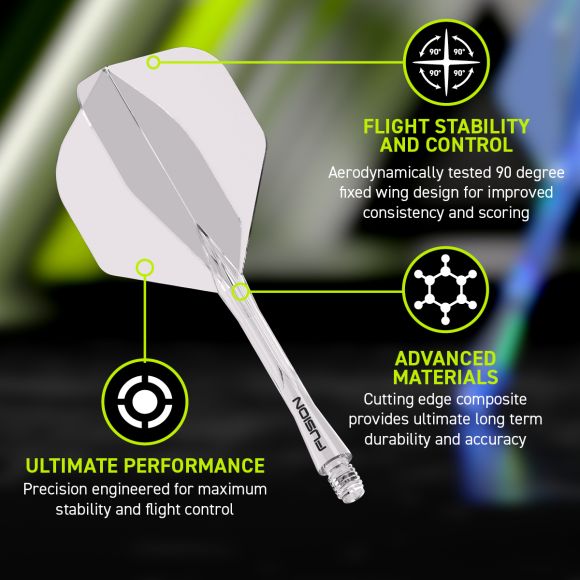 WINMAU FUSION NO.2 INTEGRATED FLIGHT SYSTEM - CLEAR