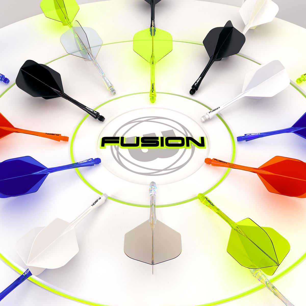 WINMAU FUSION NO.2 INTEGRATED FLIGHT SYSTEM - RED