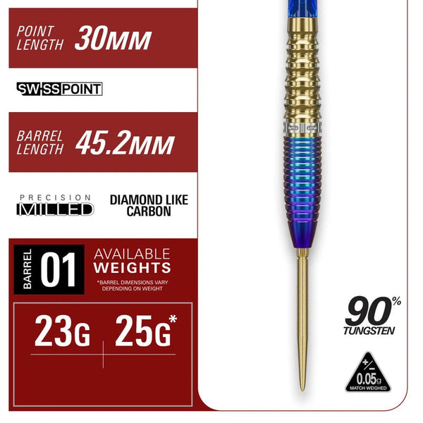TARGET JAPAN PRIME SERIES ZENITH GEN 2 90% SP STEEL TIP DARTS