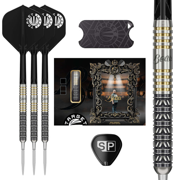 TARGET JAPAN BEAU GREAVES SPECIAL EDITION 90% STEEL TIP DARTS