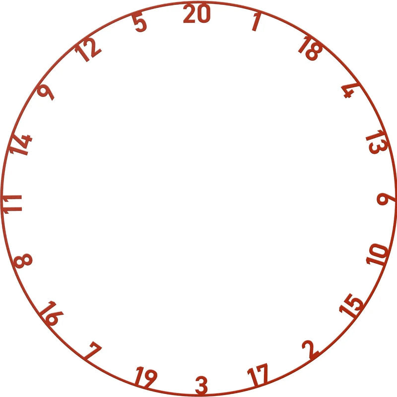 BULL'S NL MULTI-COLOUR NUMBER RING SET - 5PC