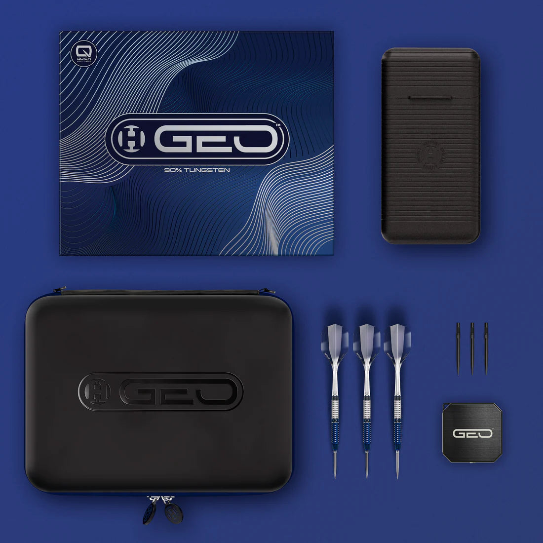 HARROWS GEO 01 90% QUICK POINT STEEL TIP DARTS