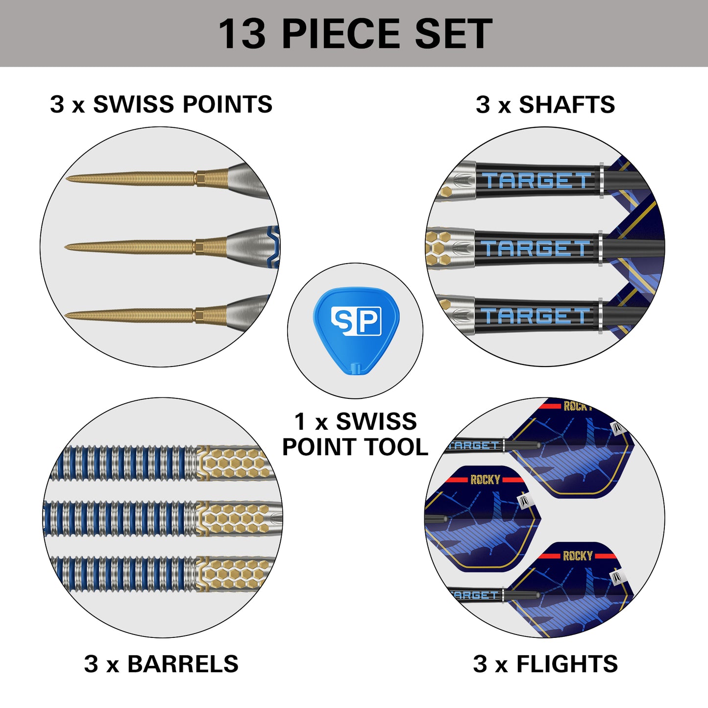 TARGET JOSH ROCK G1 SP 90% STEEL TIP DARTS