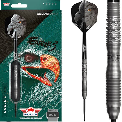 BULL'S EAGLE 3 90% STEEL TIP DARTS