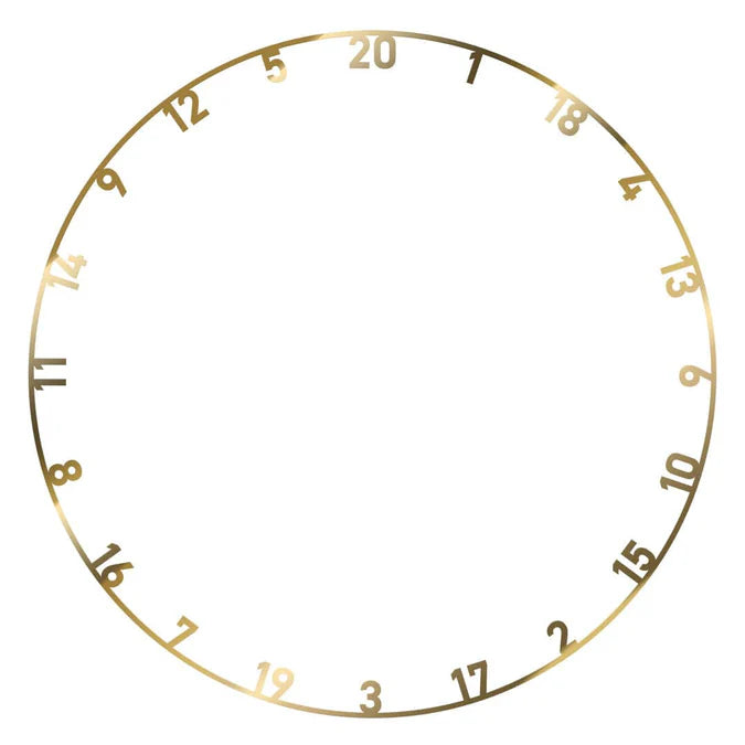 BULL'S NL METAL NUMBER RING SET - GOLD/SILVER/WHITE 3PC 1