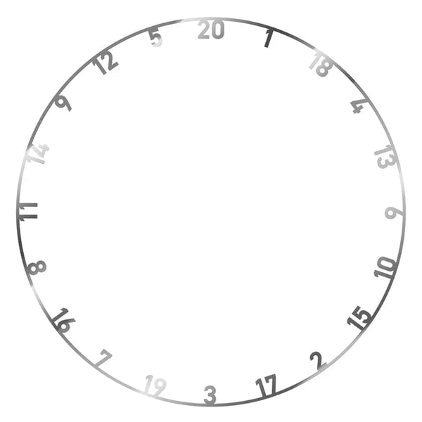 BULL'S NL METAL NUMBER RING SET - GOLD/SILVER/WHITE 3PC 2