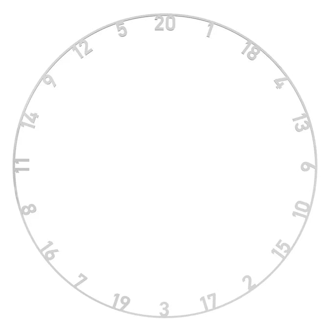 BULL'S NL METAL NUMBER RING SET - GOLD/SILVER/WHITE 3PC 3