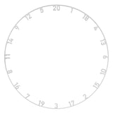 BULL'S NL METAL NUMBER RING SET - GOLD/SILVER/WHITE 3PC 3