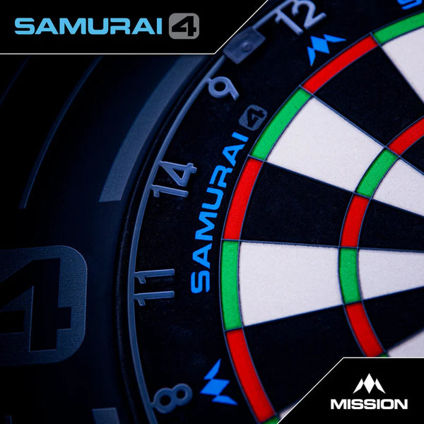 MISSION SAMURAI 4 PROFESSIONAL KNIFE WIRE DARTBOARD GRAPHITE EDITION
