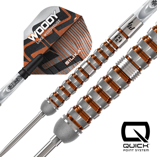 HARROWS LUKE WOODHOUSE 90% SERIES 3 QUICK POINT STEEL TIP DARTS