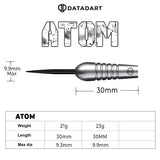 DATADART ATOM 90% STEEL TIP DARTS