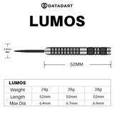 DATADART LUMOS 90% STEEL TIP DARTS