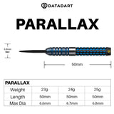 DATADART PARALLAX 95% STEEL TIP DARTS