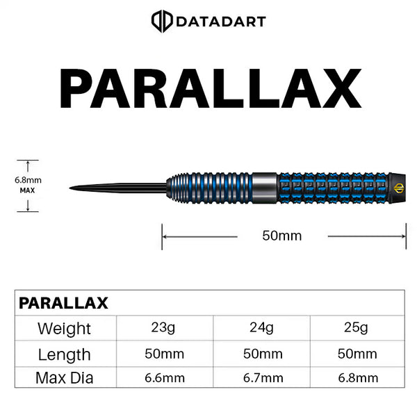DATADART PARALLAX 95% STEEL TIP DARTS