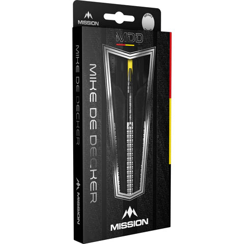 MISSION MIKE DE DECKER 95% STEEL TIP DARTS - SILVER