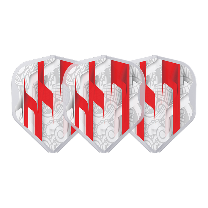 L-STYLE EZ L1 MAMO SERIES WHITE CLEAR WHITE DART FLIGHTS