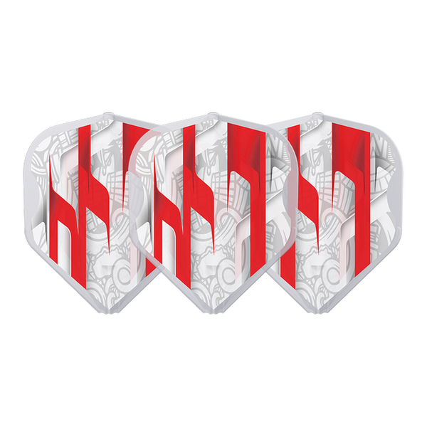 L-STYLE EZ L1 MAMO SERIES WHITE CLEAR WHITE DART FLIGHTS