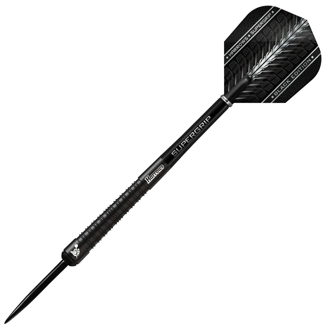 HARROWS SUPERGRIP 90% BLACK EDITION STEEL TIP DARTS