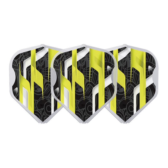 L-STYLE EZ L1 MAMO SERIES BLACK CLEAR WHITE DART FLIGHTS