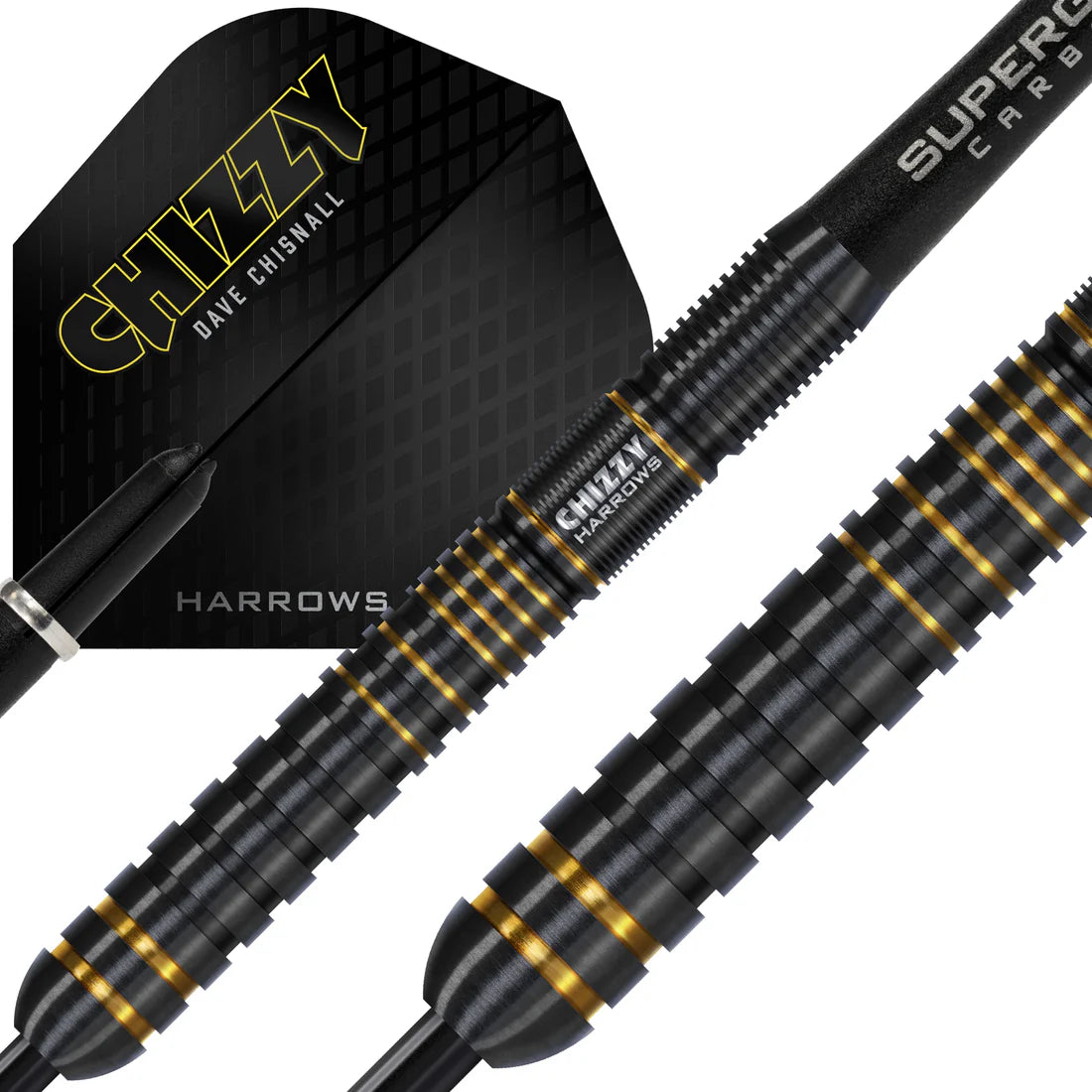 HARROWS DAVE CHISNALL ‘CHIZZY’ 90% SERIES 3 STEEL TIP DARTS