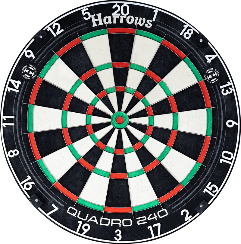 HARROWS QUADRO 240 DARTBOARD - PROFESSIONAL - AFRICAN SISAL