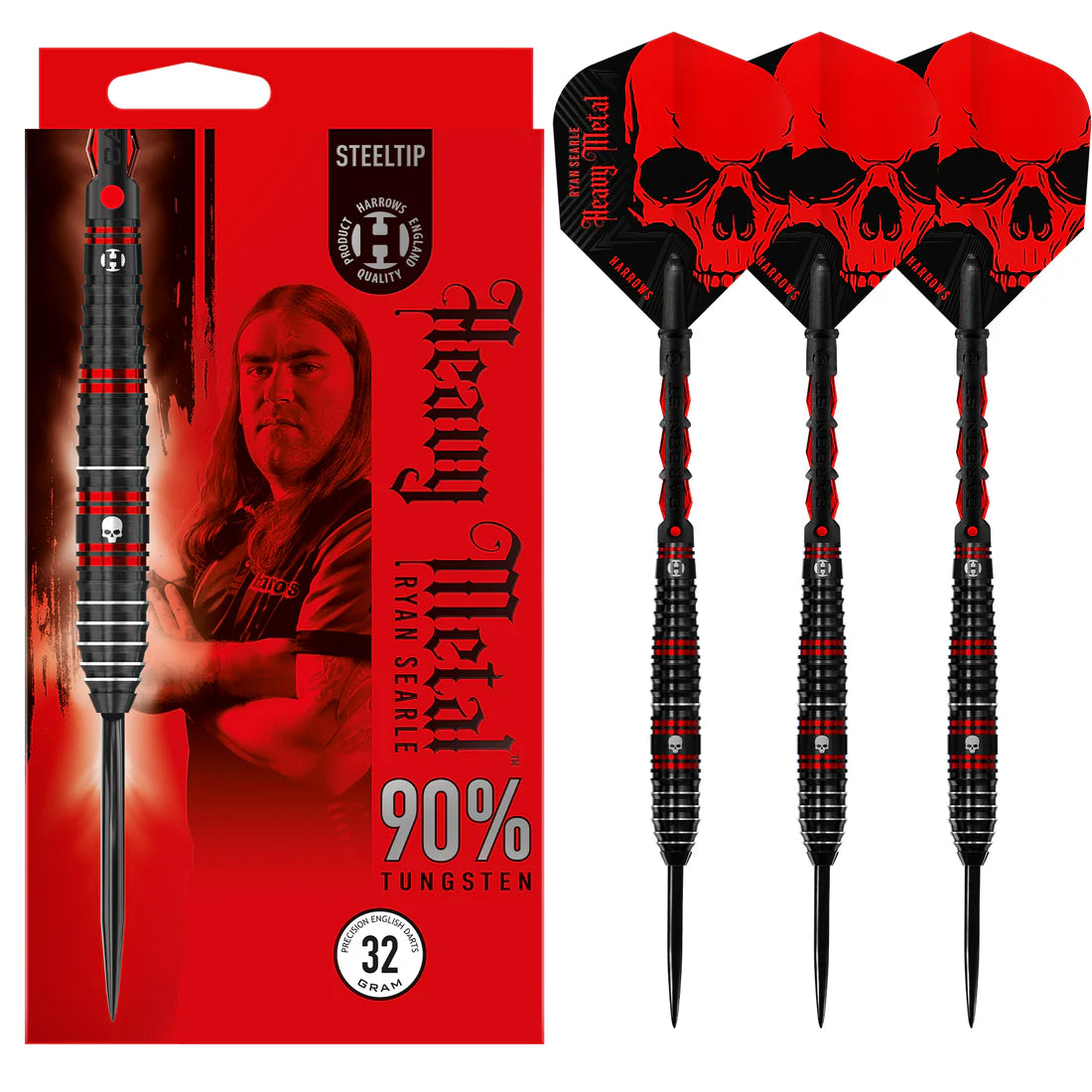HARROWS RYAN SEARLE 90% STEEL TIP DARTS
