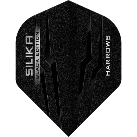 HARROWS SILIKA DART FLIGHTS BLACK EDITION TOUGH CRYSTALLINE COATED