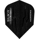 HARROWS SILIKA DART FLIGHTS BLACK EDITION TOUGH CRYSTALLINE COATED NO.6
