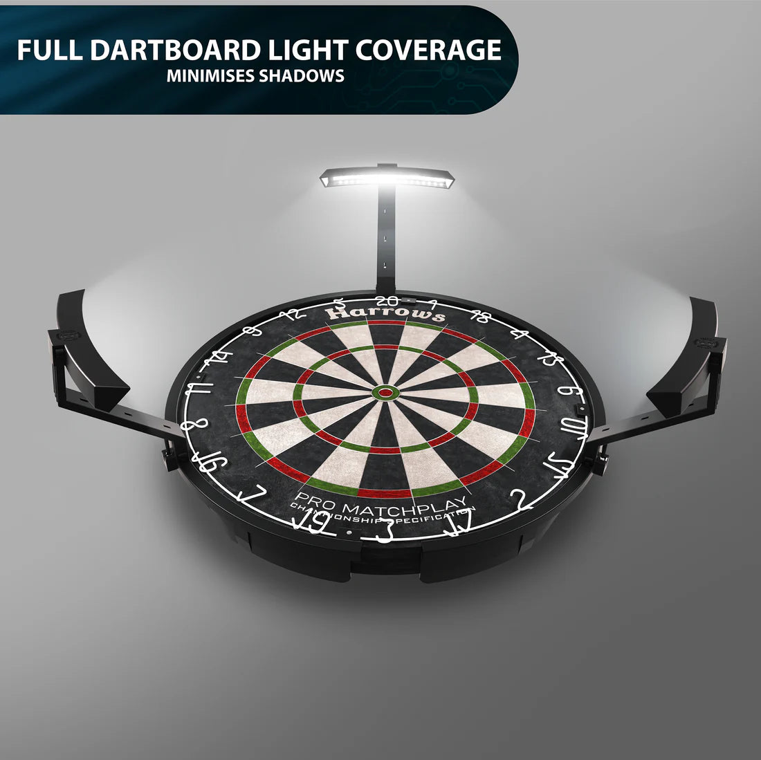 HARROWS TRILIGHT - ULTRA BRIGHT LED DARTBOARD LIGHTING SYSTEM