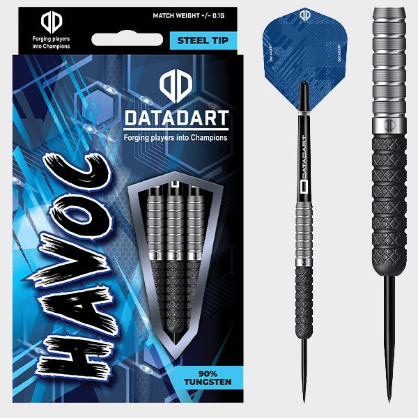 DATADART HAVOC 90% TUNGSTEN STEEL TIP DARTS