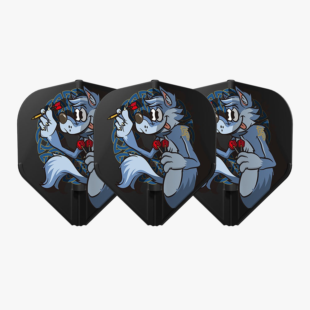 L-STYLE EZ L1 SHO OKANO V1 BLACK DART FLIGHTS TRIO