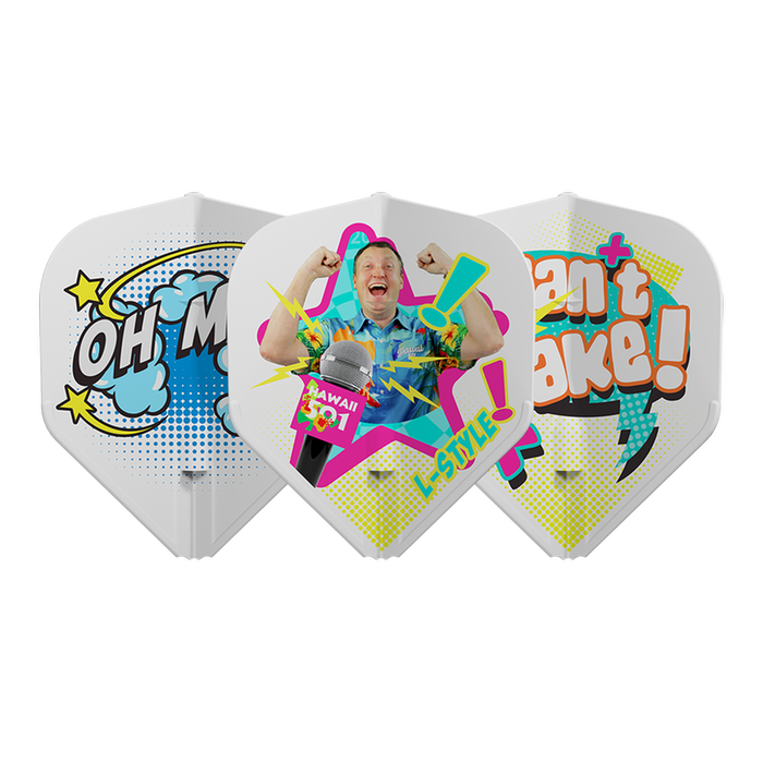 L-STYLE EZ L1 WAYNE MARDLE V1 TYPE B WHITE DART FLIGHTS